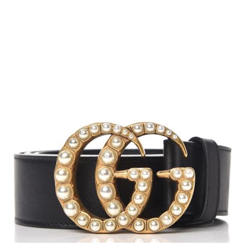 red pearl gucci belt|gucci belt with pearl buckle.